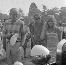Lord Montagu with Peter Sellers and Britt Ekland at Beaulieu 1966. Creator: Unknown.
