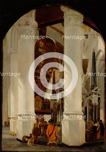 The Nieuwe Kerk at Delft with the Tomb of Willem the Silent, c.between 1650 and 1651. Creator: Unknown.