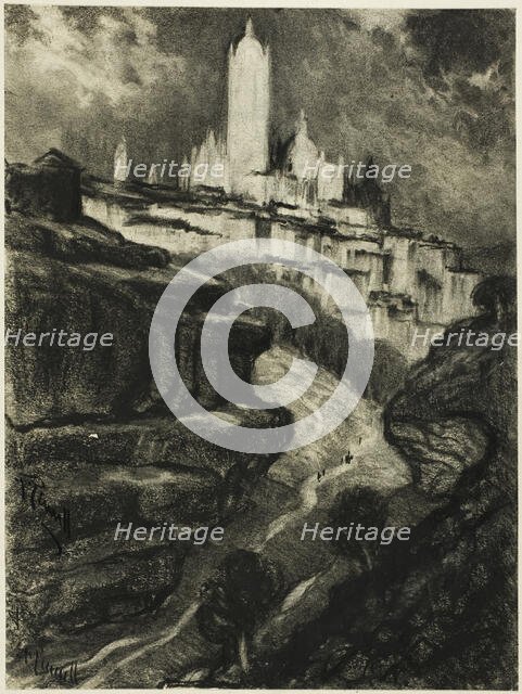 Segovia, c. 1903. Creator: Joseph J Pennell.