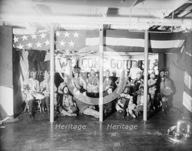 U.S.S. Maine, the actors, 1896. Creator: Unknown.