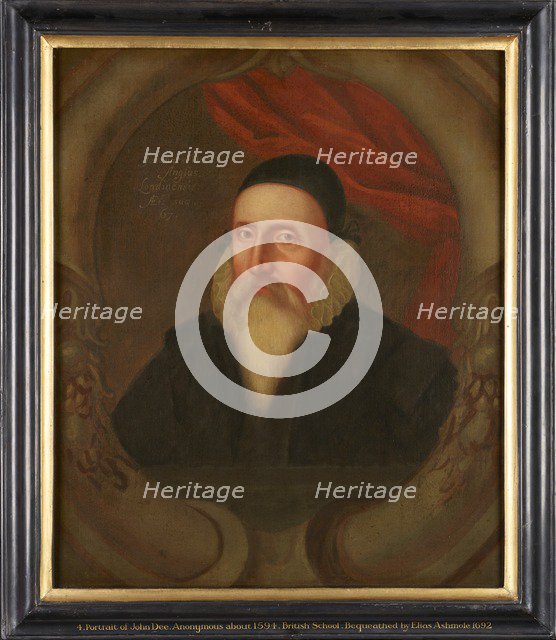 John Dee, c1594. Artist: Unknown.