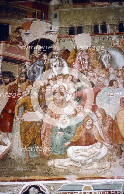 Massacre of the Innocents, Fresco in church of Santi Agostino, Siena, 1482.  Artist: Matteo di Giovanni.