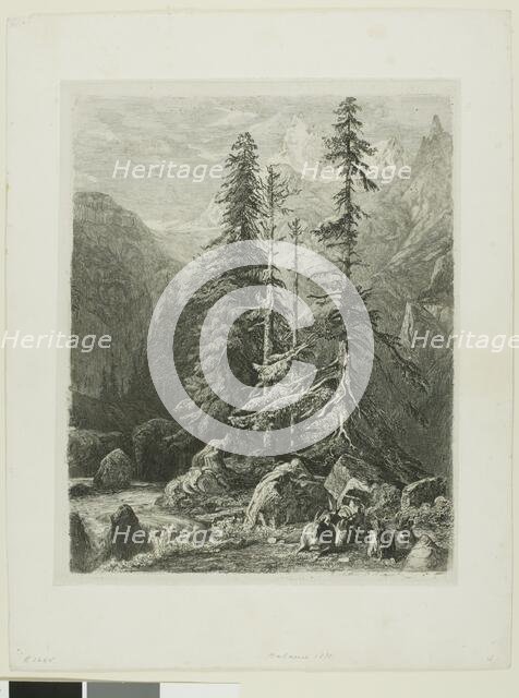 Alpine Landscape, n.d. Creator: Alexandre Calame.