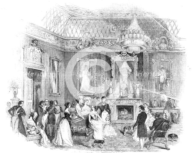 The Yellow Drawing-Room, Buckingham Palace, 1844. Creator: Unknown.