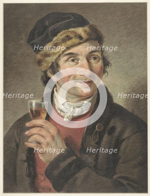 Portrait of Adriaan de Lelie, with hat on, 1765-1820. Creator: Adriaan De Lelie.