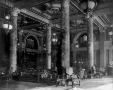 The New Willard Hotel, Washington, D.C. - lobby, between 1890 and 1950. Creator: Frances Benjamin Johnston.
