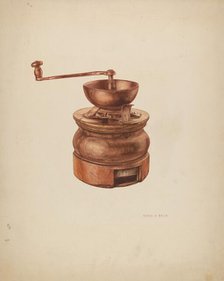 Coffee Grinder, c. 1938. Creator: Hardin Walsh.