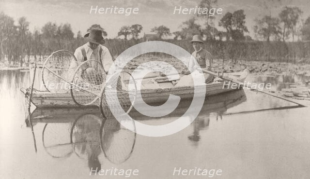 Setting the Bow-Net, 1886. Creator: Peter Henry Emerson.