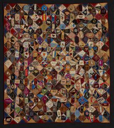 Crazy Quilt, about 1883-1893. Creator: Victorene P. Mitchell.
