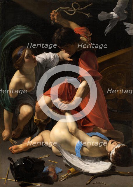 Cupid Chastised, 1613. Creator: Bartolomeo Manfredi.