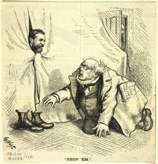 Drop 'Em, 1872. Creator: Thomas Nast.