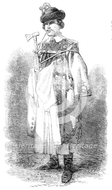 Hungarian Herdsman - from a photograph by Richebourg, 1856.  Creator: Unknown.