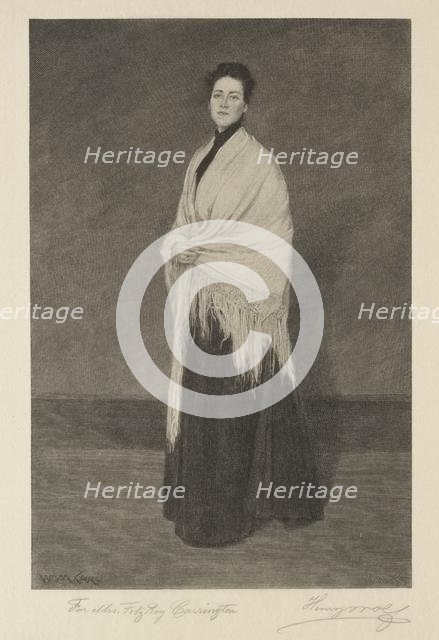 Lady with Shawl. Creator: Henry Wolf (American, 1852-1916).