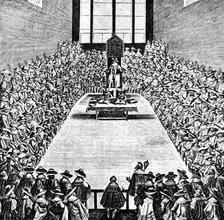 Parliament in Session in the Reign of James I, early 17th century, (c1902-1905). Artist: Unknown