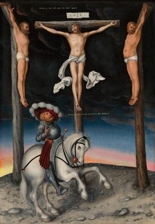 The Crucifixion with the Converted Centurion, 1536. Creator: Lucas Cranach the Elder.