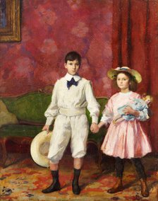 Two children, 1914. Creator: Devambez, André Victor Édouard (1867-1943).