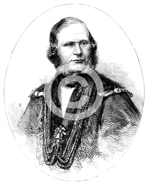 Alderman David Williams Wire, the Lord Mayor Elect - from a photograph by Mayall, 1858. Creator: Unknown.