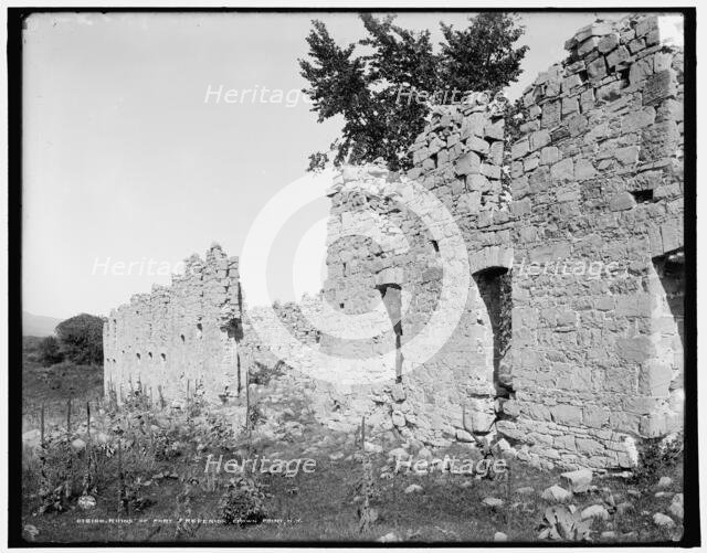 Ruins of Fort Crown Point, a British fort on Lake Champlain, Crown Point, New York, c1900-1906. Creator: Unknown.