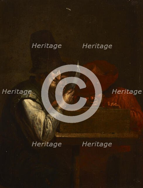 Genre Peasant Scene, 2nd half of 17th century. Creators: Unknown, Follower of Adriaen van Ostade.