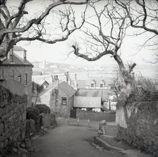 Hugh Town from Garrison Hill, St Mary's, Scilly Isles, c1955. Creator: Arthur Charles Kirby Ware.