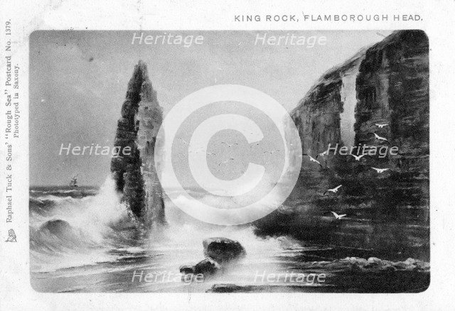 King Rock, Flamborough Head, East Riding, Yorkshire, 1903.Artist: Raphael Tuck