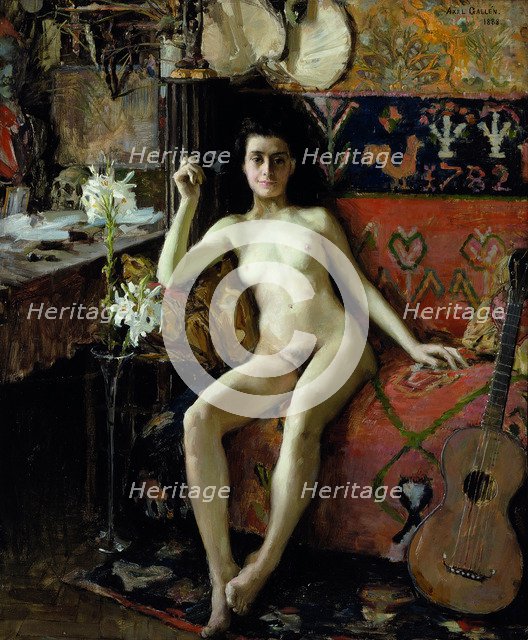 Démasquée, 1888. Artist: Gallen-Kallela, Akseli (1865-1931)