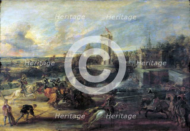 'Tournament in front of Castle Steen', 1635-1637.  Artist: Peter Paul Rubens