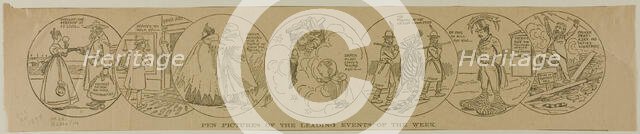 Pen Pictures of The Leading Events of the Week, from Chicago Tribune, published Dec 30, 1894. Creator: Harold R Heaton.