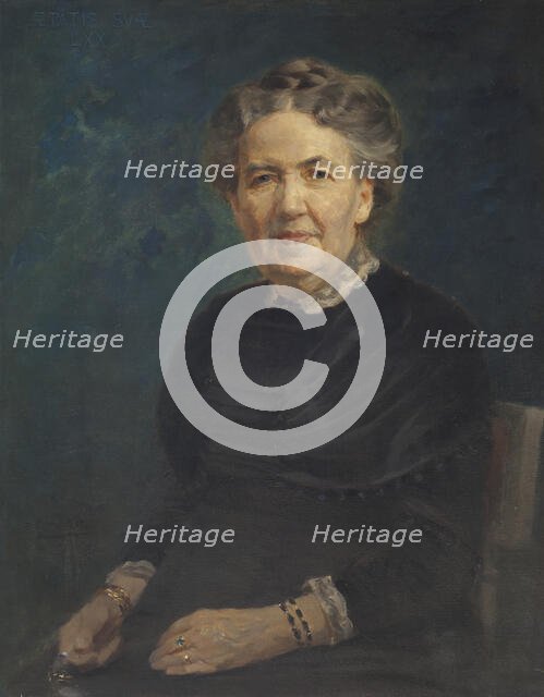 Sofia Lovisa Gumælius, 1840-1915, managing director, businesswoman, 1910. Creator: Axel Jungstedt.
