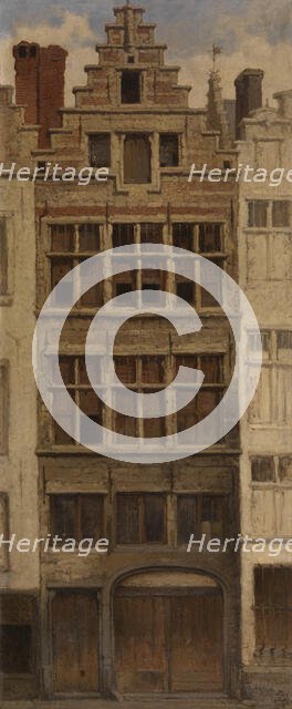 House in the Braderijstraat, 1869. Creator: Hendrik Frans Schaefels.