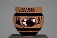 Attic Black-Figure Mastoid Cup, about 490 BC. Creator: Unknown.