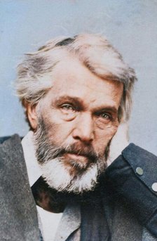 Portrait of Thomas Carlyle, about 1860-1881. Creator: Unknown.