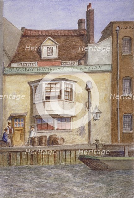 The Black Boy Inn, St Katherine's Way, Stepney, London, c1865. Artist: JT Wilson