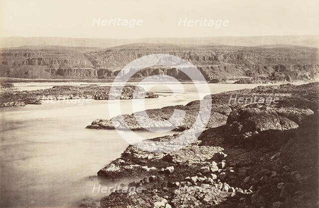 Passage of the Dalles, Oregon, 1867, printed ca. 1876. Creator: Carleton Emmons Watkins.