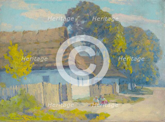 Village Motif, 1918. Creator: Ludovit Cordak.