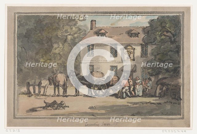 Country Inn, 1787., 1787. Creator: Thomas Rowlandson.