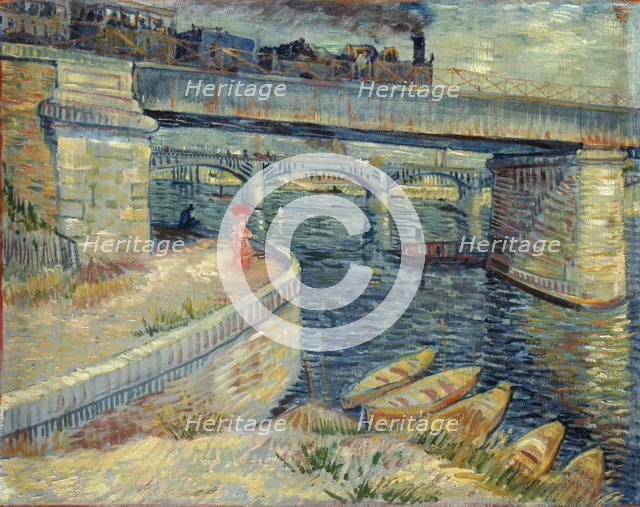 Les Ponts d'Asnières, 1887. Creator: Gogh, Vincent, van (1853-1890).