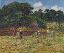 Hay harvest, 1898. Creator: Moret, Henry (1856-1913).