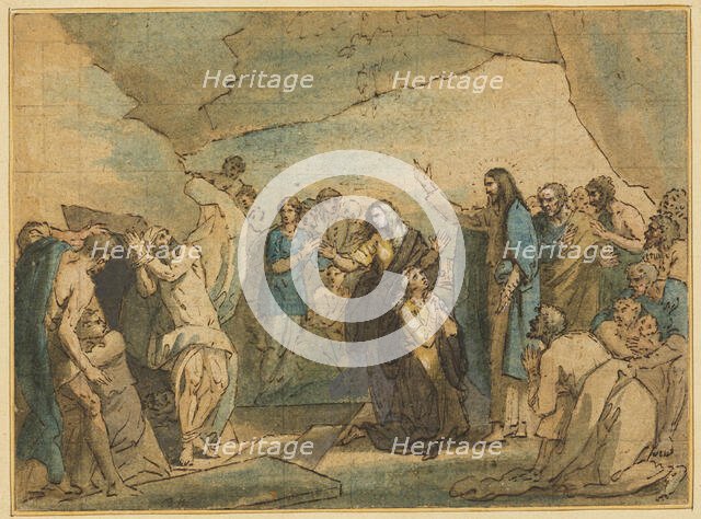 The Raising of Lazarus, 1780. Creator: Benjamin West.