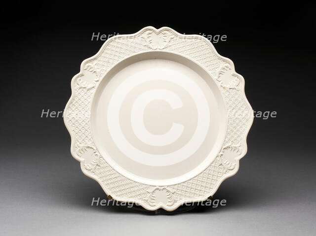Plate, Staffordshire, 1750/59. Creator: Staffordshire Potteries.