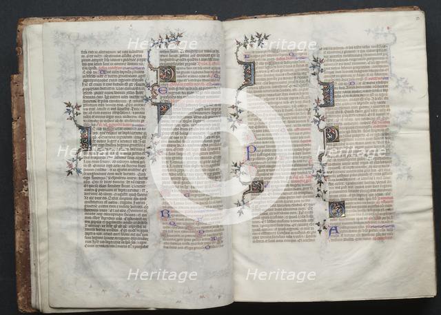 The Gotha Missal: Fol. 11v, Text, c. 1375. Creator: Master of the Boqueteaux (French); Workshop, and.