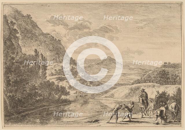 Fishermen at the Tiber, near the Soracte. Creator: Jan Dirksz Both.