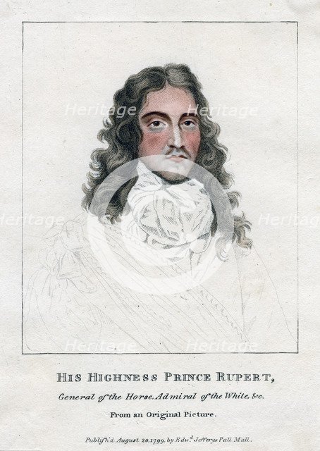 'Prince Rupert of the Rhine', soldier and inventor, 1799. Artist: Unknown