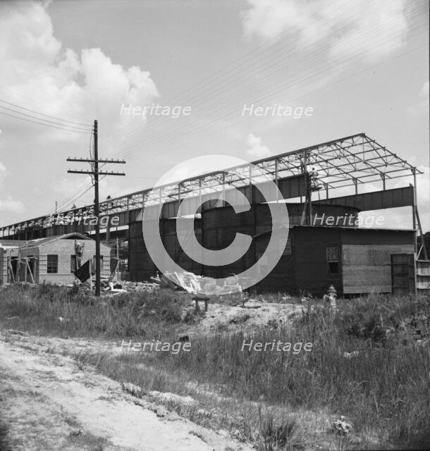 Large turpentine...plant near Valdosta, Georgia, 1937. Creator: Dorothea Lange.