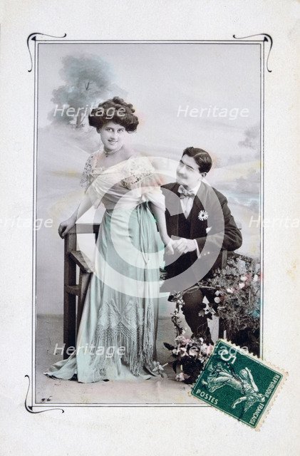 French romantic postcard, c1900. Artist: Unknown