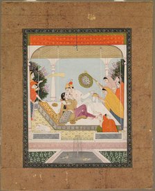 Raja with his Beloved, c. 1790 - 1800. Creator: Unknown.