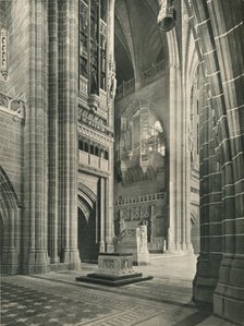 Liverpool Cathedral: General View from Memorial Transept. Architect, Sir G. Gilbert Scott, 1924. Artist: Unknown