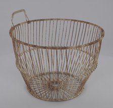 Wire oyster basket, 20th century. Creator: Unknown.