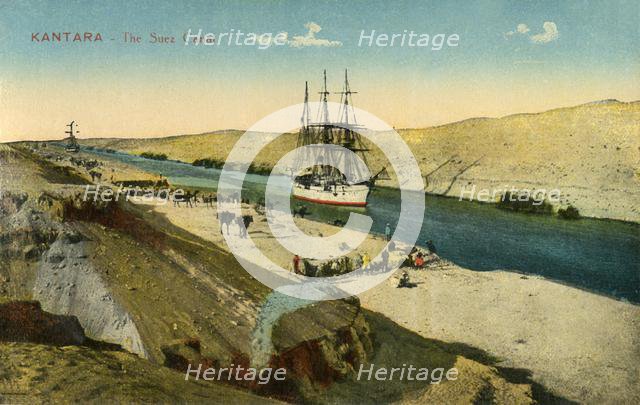 'Kantara - The Suez Canal', c1918-c1939. Creator: Unknown.