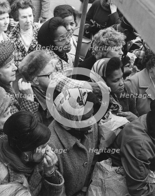 In the Bull Ring, Birmingham, May 1972.